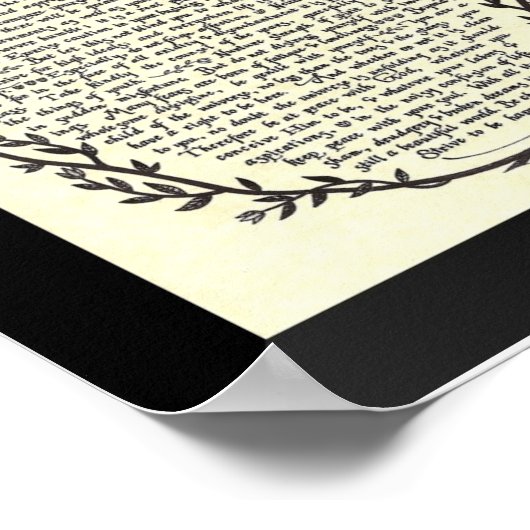 DESIDERATA Gedicht von Max Ehrmann Poster (Ecke)