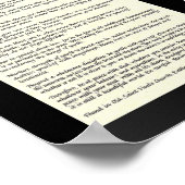 DESIDERATA Gedicht von Max Ehrmann Poster (Ecke)