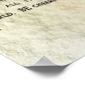 Desiderata Gedicht von Max Ehrmann Poster (Ecke)