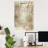 Desiderata Gedicht von Max Ehrmann Poster (Heimbüro)