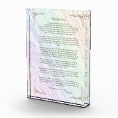 Desiderata Gedicht von Max Ehrmann Poster Fotoblock (Rechts)