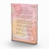 Desiderata Gedicht von Max Ehrmann Poster Fotoblock (Rechts)
