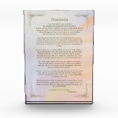 Desiderata Gedicht von Max Ehrmann Poster Fotoblock (Vorderseite)