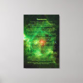 Desiderata Gedicht - Wreath Nebula, Milchstraße Leinwanddruck (Vorderseite)