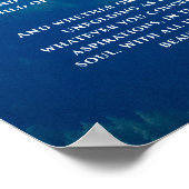 Desiderata-Gedichtposter Nebelberg Poster (Ecke)
