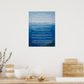 Desiderata-Gedichtposter Nebelberg Poster (Küche)