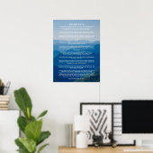 Desiderata-Gedichtposter Nebelberg Poster (Heimbüro)