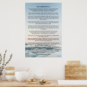 Desiderata-Gedichtposter Oberhalb der Wolke Poster (Küche)