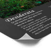 Desiderata Geem - leise fließt der Fluss Poster (Ecke)