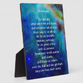 Desiderata geht ordentlich fotoplatte (Seite)