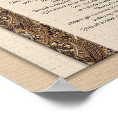 Desiderata "gewünschte Dinge" Braunes Design Poster (Ecke)