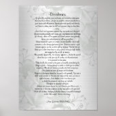 Desiderata "gewünschte Dinge" Poster (Vorne)