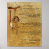 Desiderata "gewünschte Dinge", Prose Dreamcatcher Poster (Vorne)