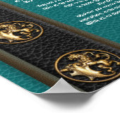 Desiderata "gewünschte Dinge, prose masculine back Poster (Ecke)