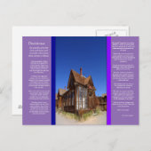 DESIDERATA Ghost Town Postkarte (Vorne/Hinten)