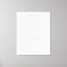 Desiderata Golden Abalone ArtbrushUI Typografie Leinwanddruck
