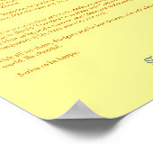 Desiderata - Goldene Sonnenblumensaat Poster (Ecke)