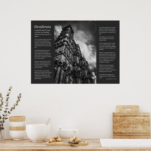 Desiderata - Gothic Royalty and Clergy Poster (Küche)