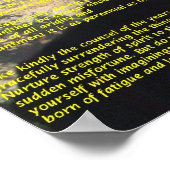 Desiderata-GrandCanyon Poster (Ecke)