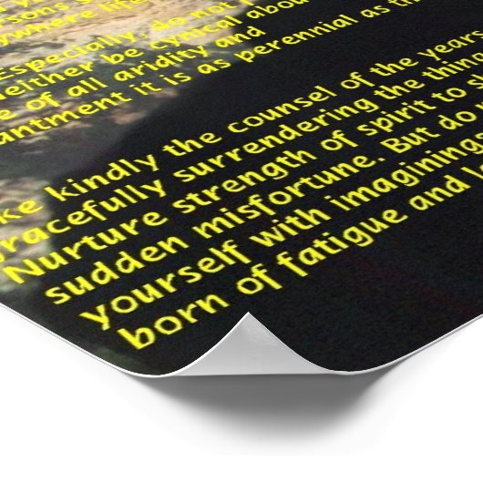 Desiderata-GrandCanyon Poster (Ecke)