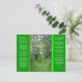 DESIDERATA Gras Road Postkarte (Stehend Vorderseite)