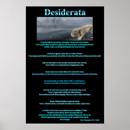 Desiderata Gray Wolves Drinks Poster