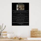 Desiderata Gray Wolves Posters Poster (Küche)