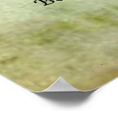 Desiderata (Grünwald) Abstrakte Wasserfarbe Poster (Ecke)