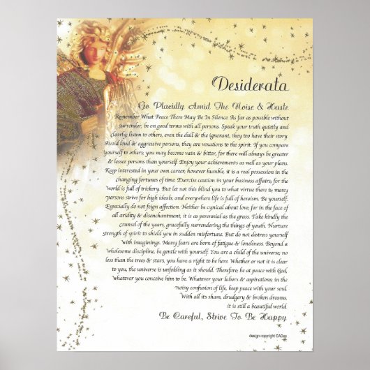 DESIDERATA Guardian Angel Poster (Vorne)