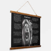 Desiderata: Harmonie in der Wildnis Wandteppich Mit Holzrahmen (Gewinkelt)