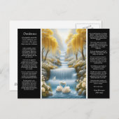 Desiderata Heart's Embrace, Valley's Grace Postkarte (Vorne/Hinten)