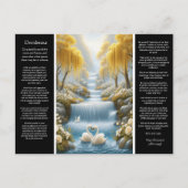 Desiderata Heart's Embrace, Valley's Grace Postkarte (Vorderseite)