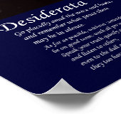 Desiderata - Himmelsgeist Poster (Ecke)