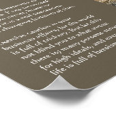 Desiderata - Horned, Clawed & Wary Grotesque Poster (Ecke)