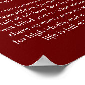 Desiderata Hot Red Car Posters Poster (Ecke)