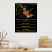 Desiderata Hummingbird Posters 2 Poster (Küche)