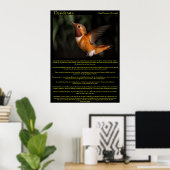 Desiderata Hummingbird Posters 2 Poster (Heimbüro)