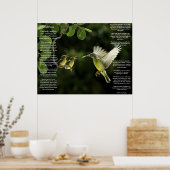 Desiderata Hummingbird Posters Poster (Küche)