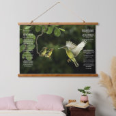 Desiderata Hummingbird Wandteppich Mit Holzrahmen (Schlafzimmer)