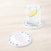 Desiderata Hydrangea von Max Ehrmann Getränkeuntersetzer (Seite)