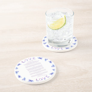 Desiderata Hydrangea von Max Ehrmann Getränkeuntersetzer