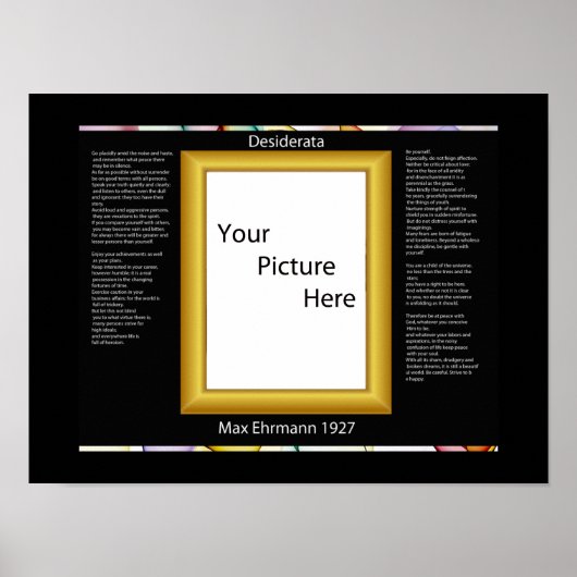 DESIDERATA Ihre Pitchplakate Poster (Vorne)
