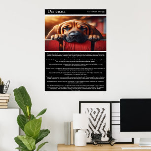 Desiderata: Inhalt einer Kanine Poster