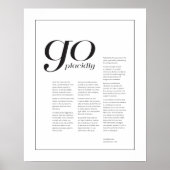 Desiderata Inspiration Art Print Poster (Vorne)