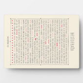 Desiderata Inspirational Gedicht Fotoplatte (Vorderseite)