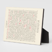 Desiderata Inspirational Gedicht Fotoplatte (Seite)