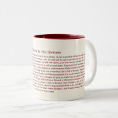 Desiderata - inspirierend Gedicht für Absolvent Zweifarbige Tasse (VorderseiteRechts)