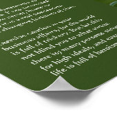 Desiderata - Junge mit Spring Posy, Gartenstatue Poster (Ecke)