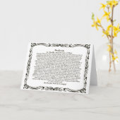 DESIDERATA-Karte Karte (Gelbe Blume)