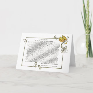 DESIDERATA-Karte von Max Ehrmann-Herbstleaves Feiertagskarte